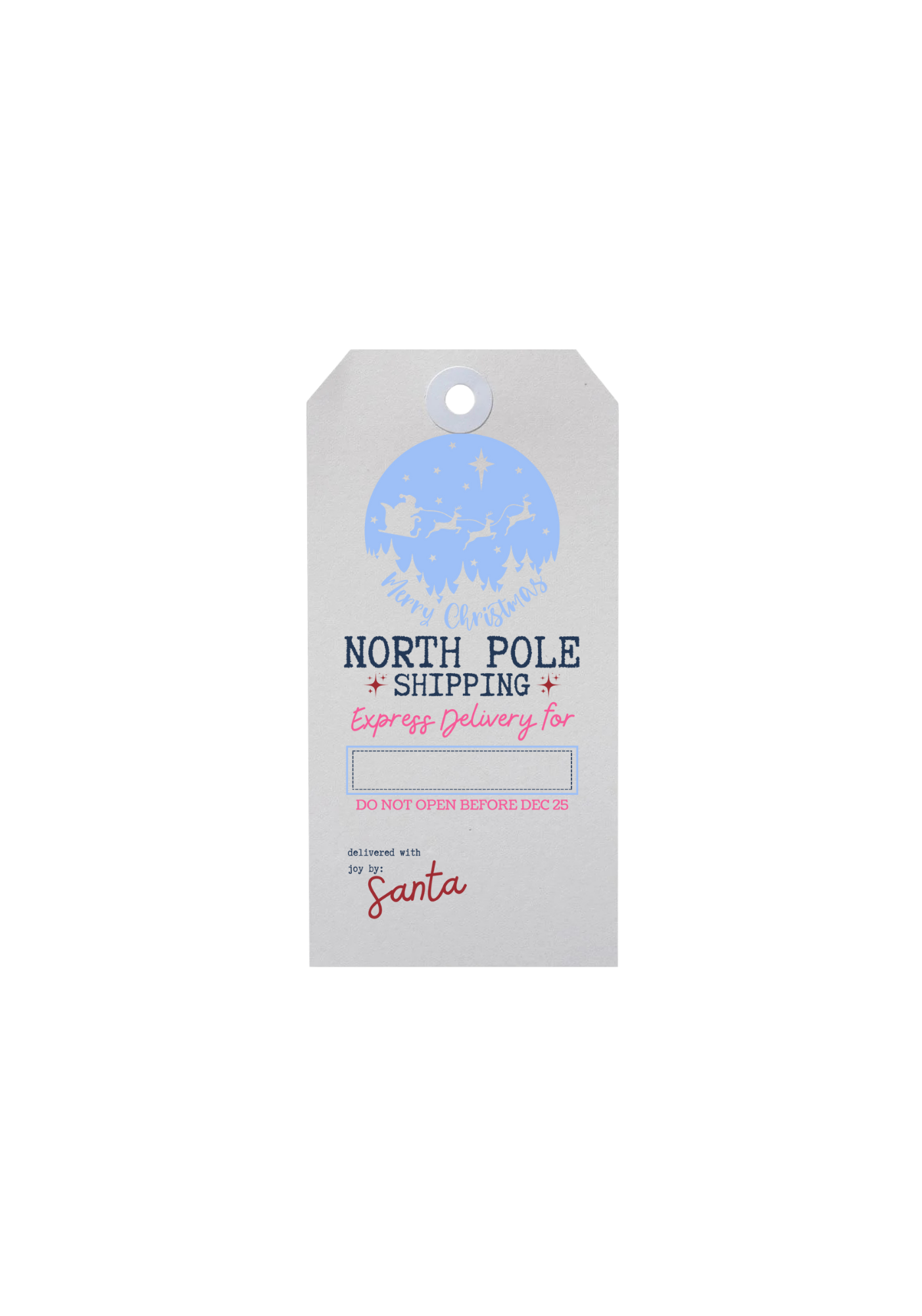 North Pole Shipping - Gift Tags image 0