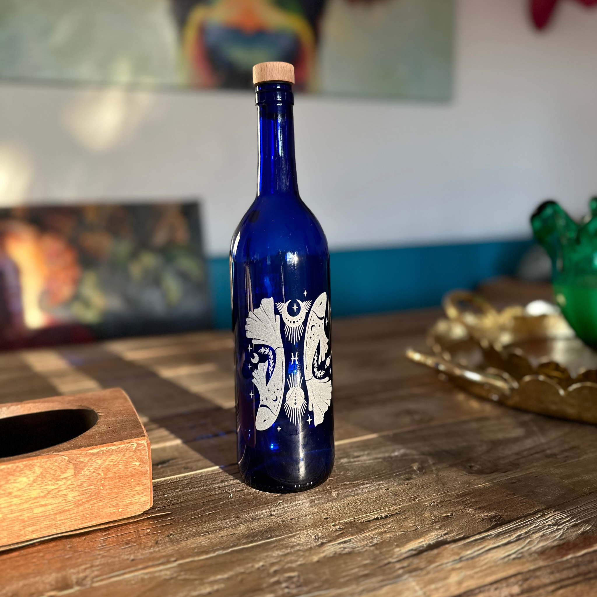 The Celestial Reserve: Pisces | Engraved Glass Bottle