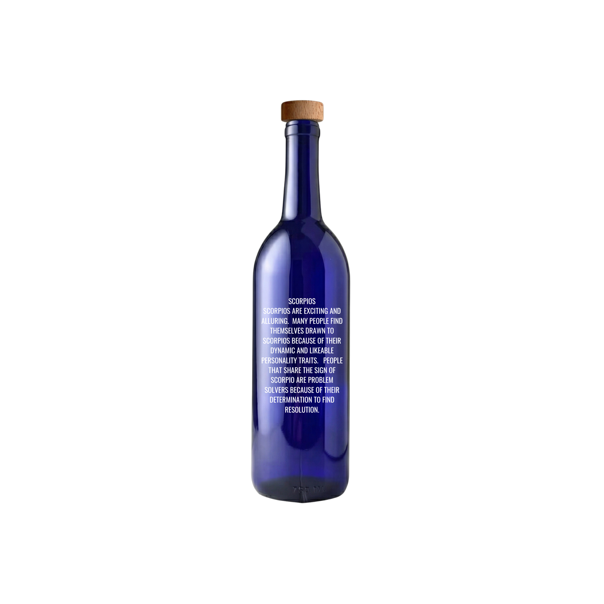 The Celestial Reserve: Scorpio | Engraved Glass Bottle