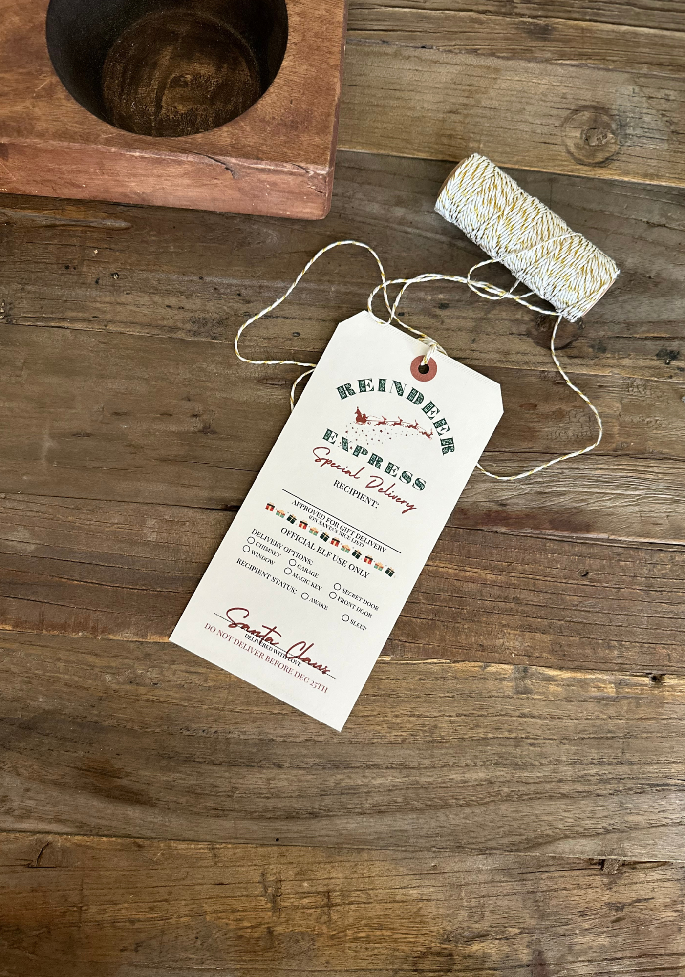 The Reindeer Express - Gift Tags image 1