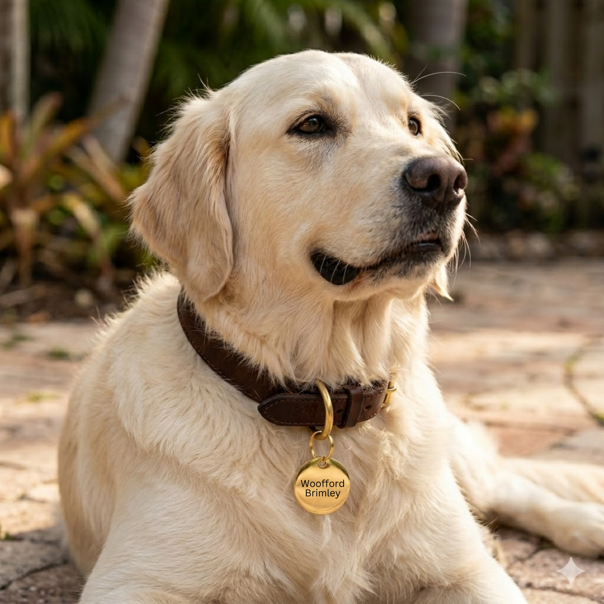 The Halo | Custom Round Polished Stainless Steel Pet ID Tag