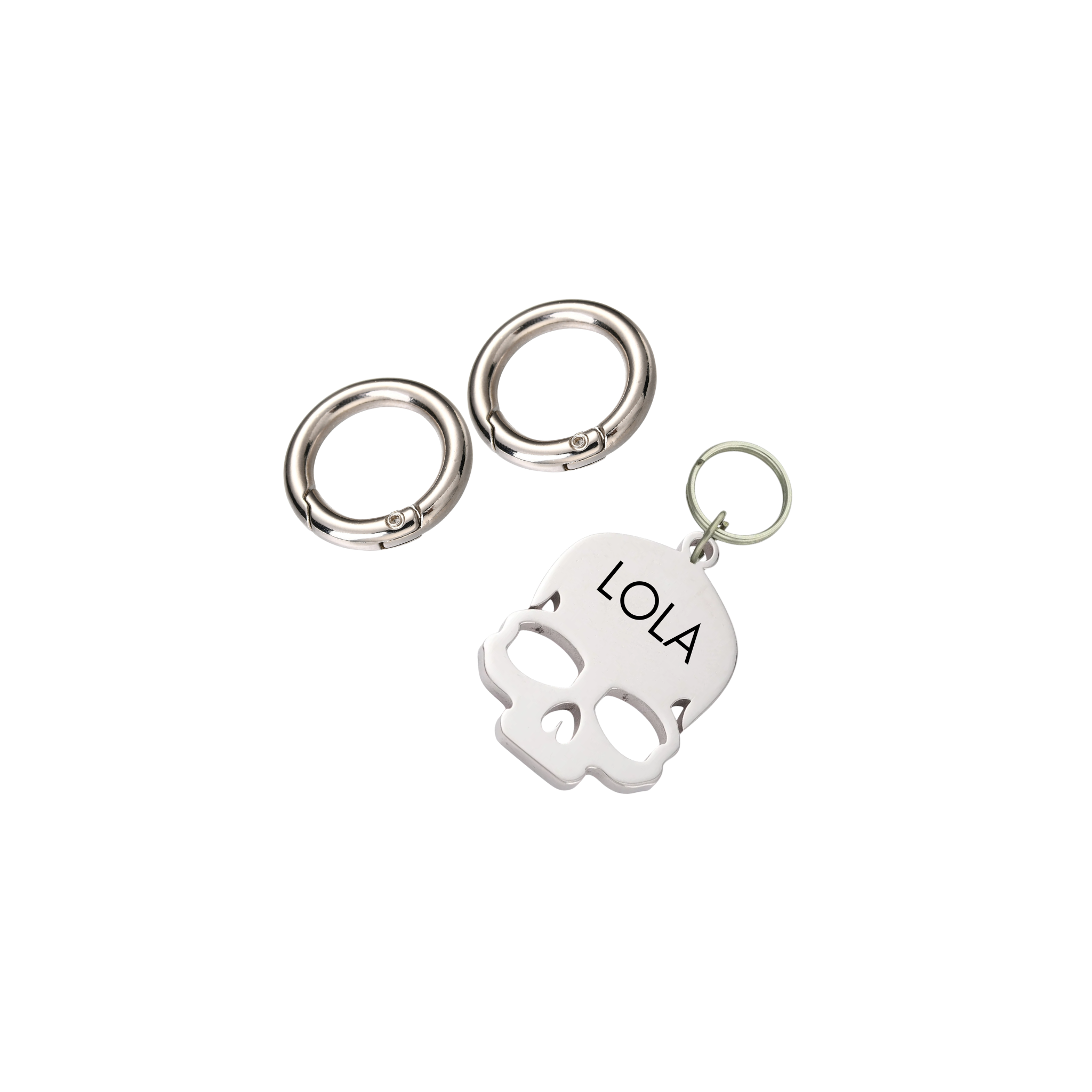 The Rebel | Custom Polished Skull Pet ID Tag