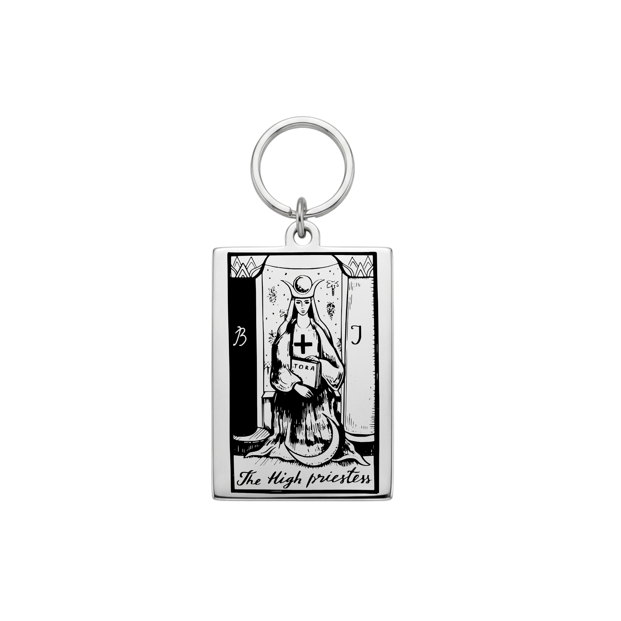 The High Priestess Mystic Tarot Pet Tag