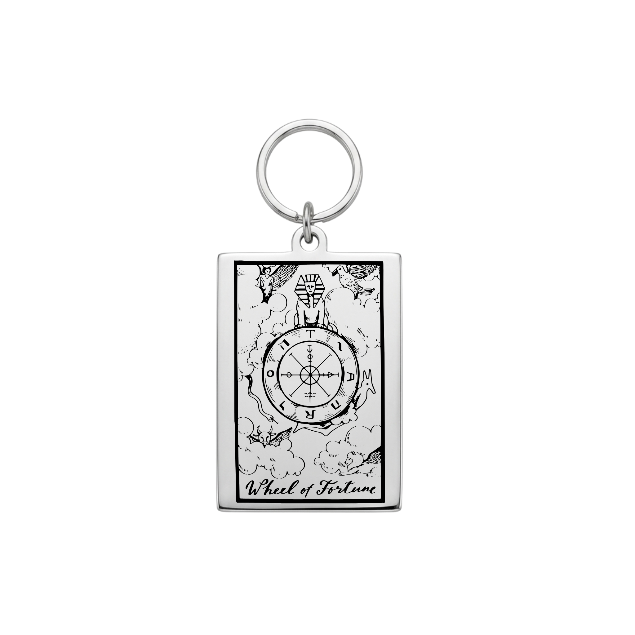 Wheel of Fortune Mystic Tarot Pet Tag