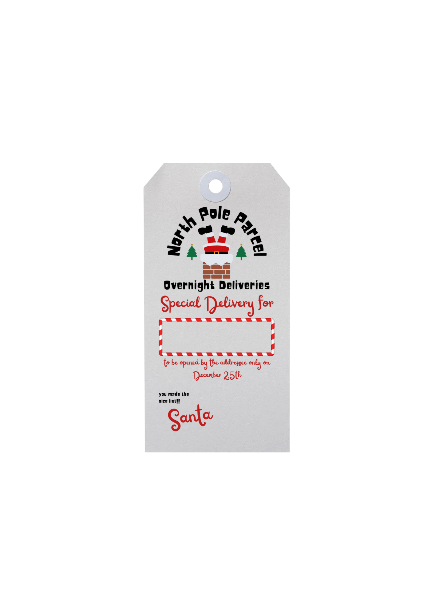 North Pole Parcel - Gift Tags image 0