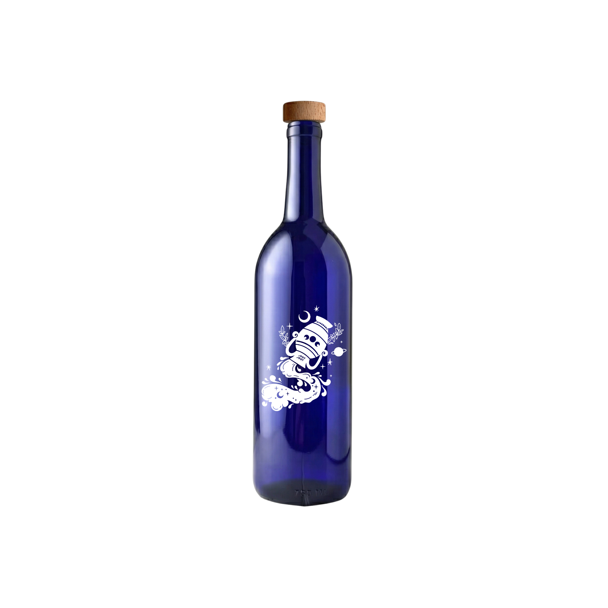 The Celestial Reserve: Aquarius | Engraved Glass Bottle