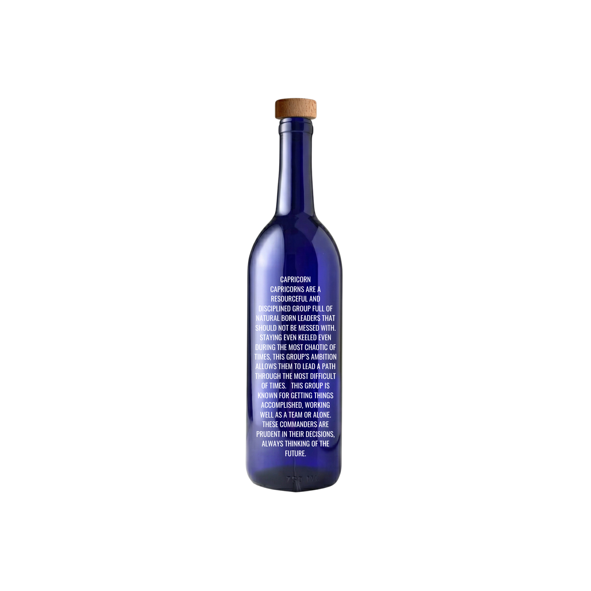 The Celestial Reserve: Capricorn | Engraved Glass Bottle