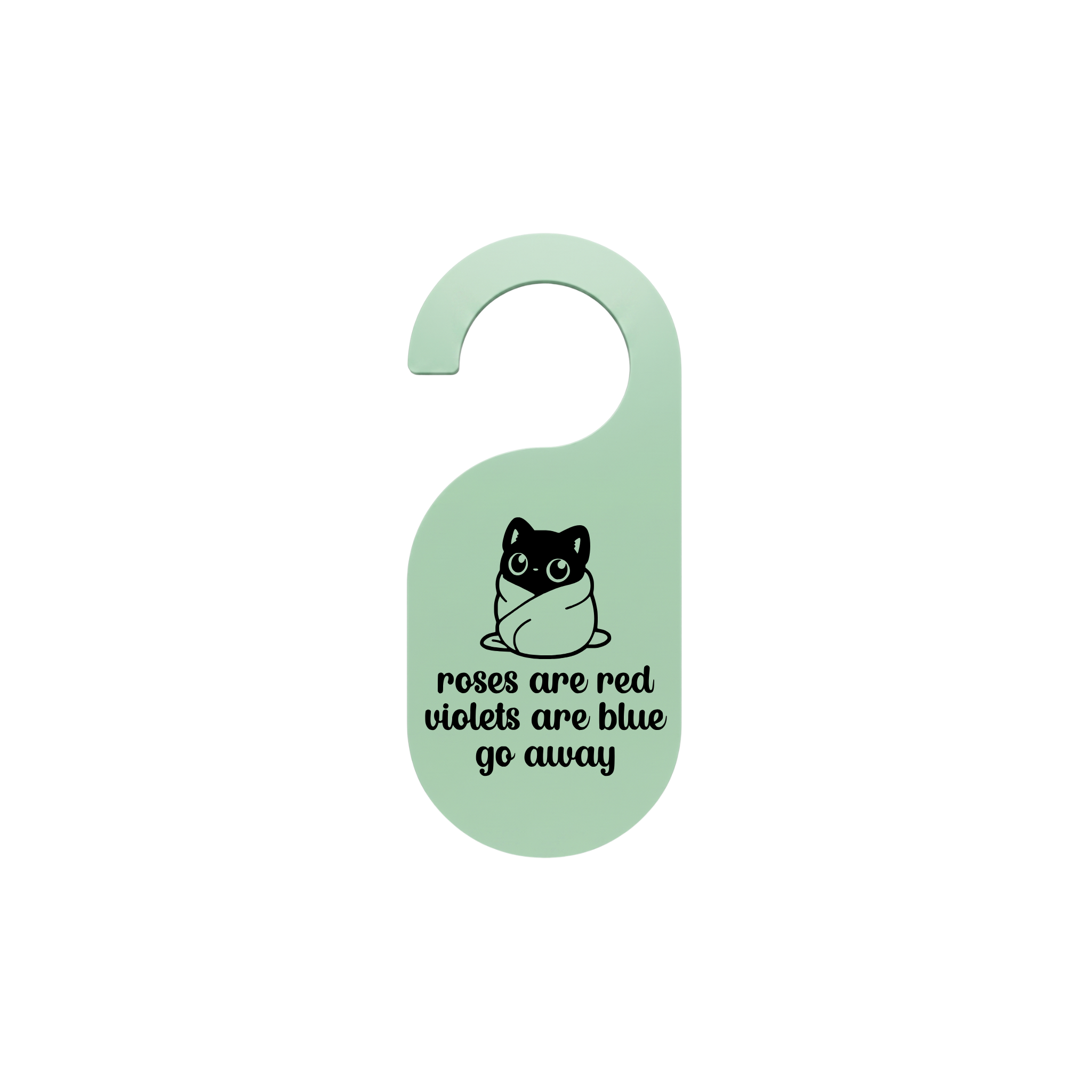 "Poetry Purrito" Acrylic Door Hanger
