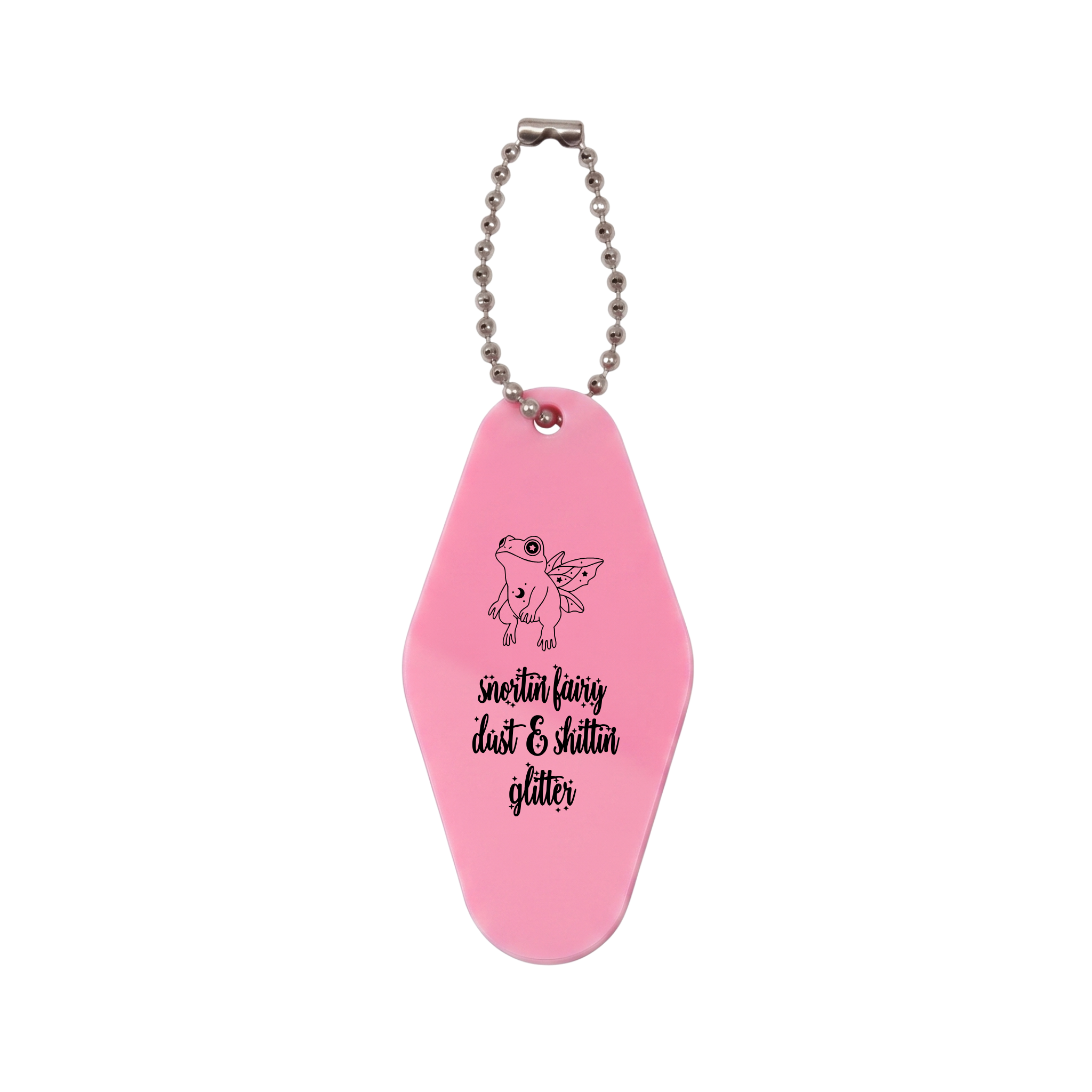 Fairy Dust Froggy Vintage Motel Key Tag