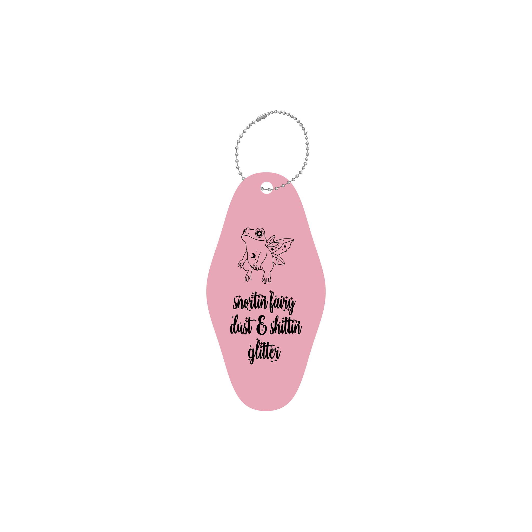 The "Fairy Dust Froggy" Vintage Motel Key Tag