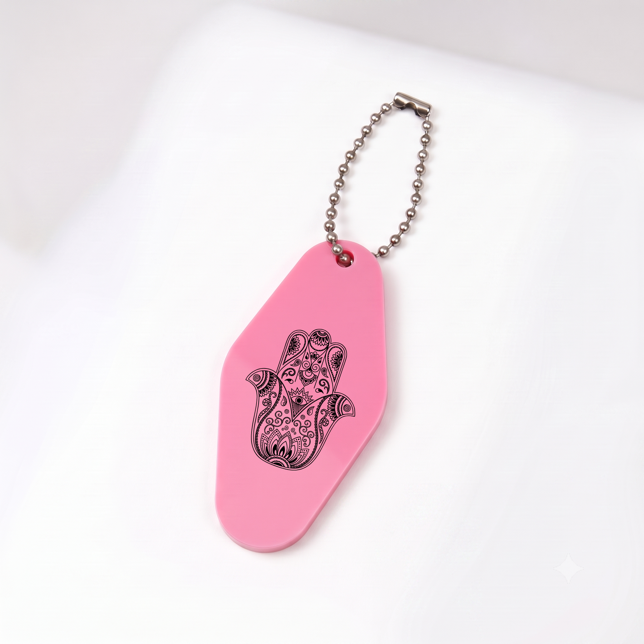 The "Sacred Shield" Vintage Motel Key Tag