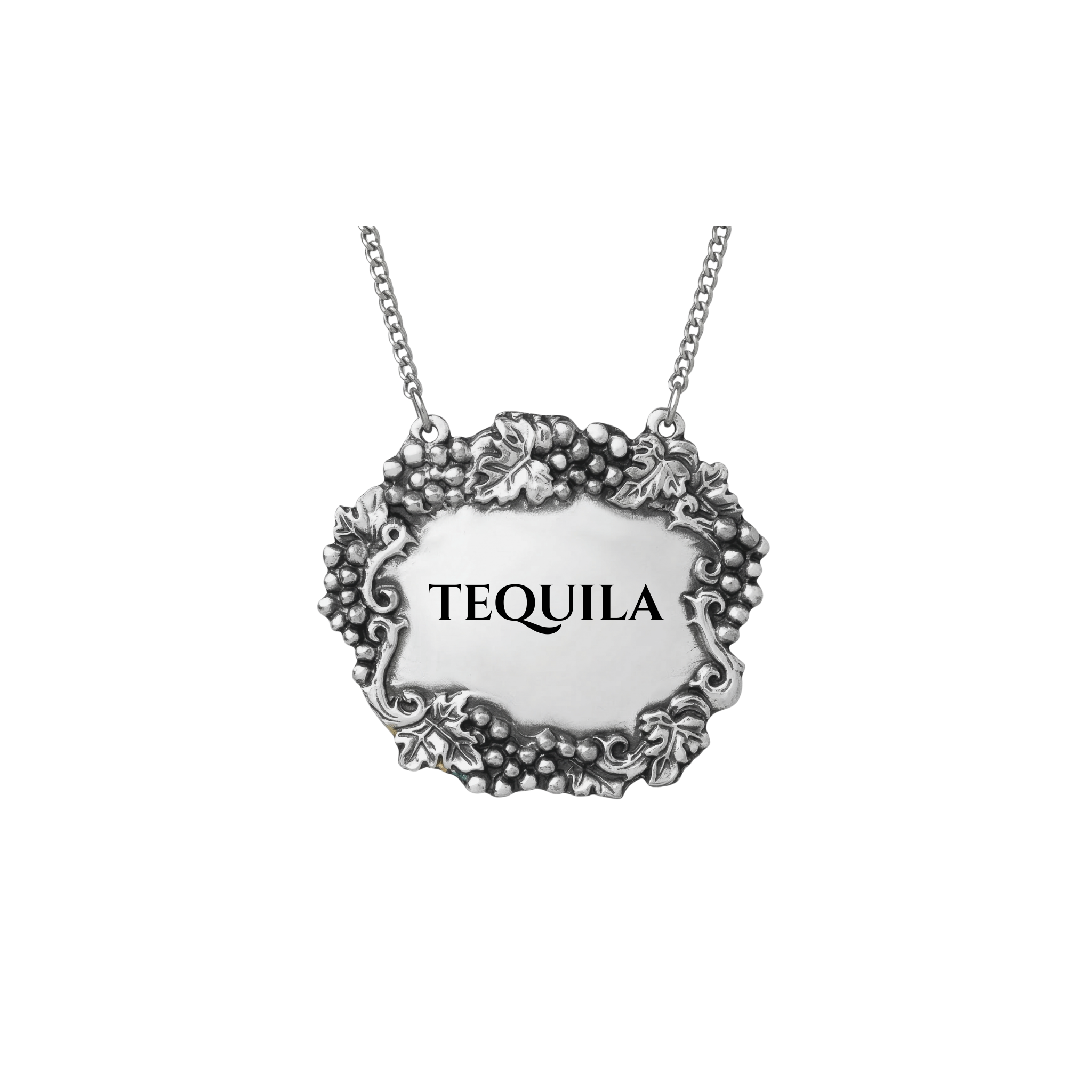 The Decanter's Crest | Engraved Pewter Bottle Placard