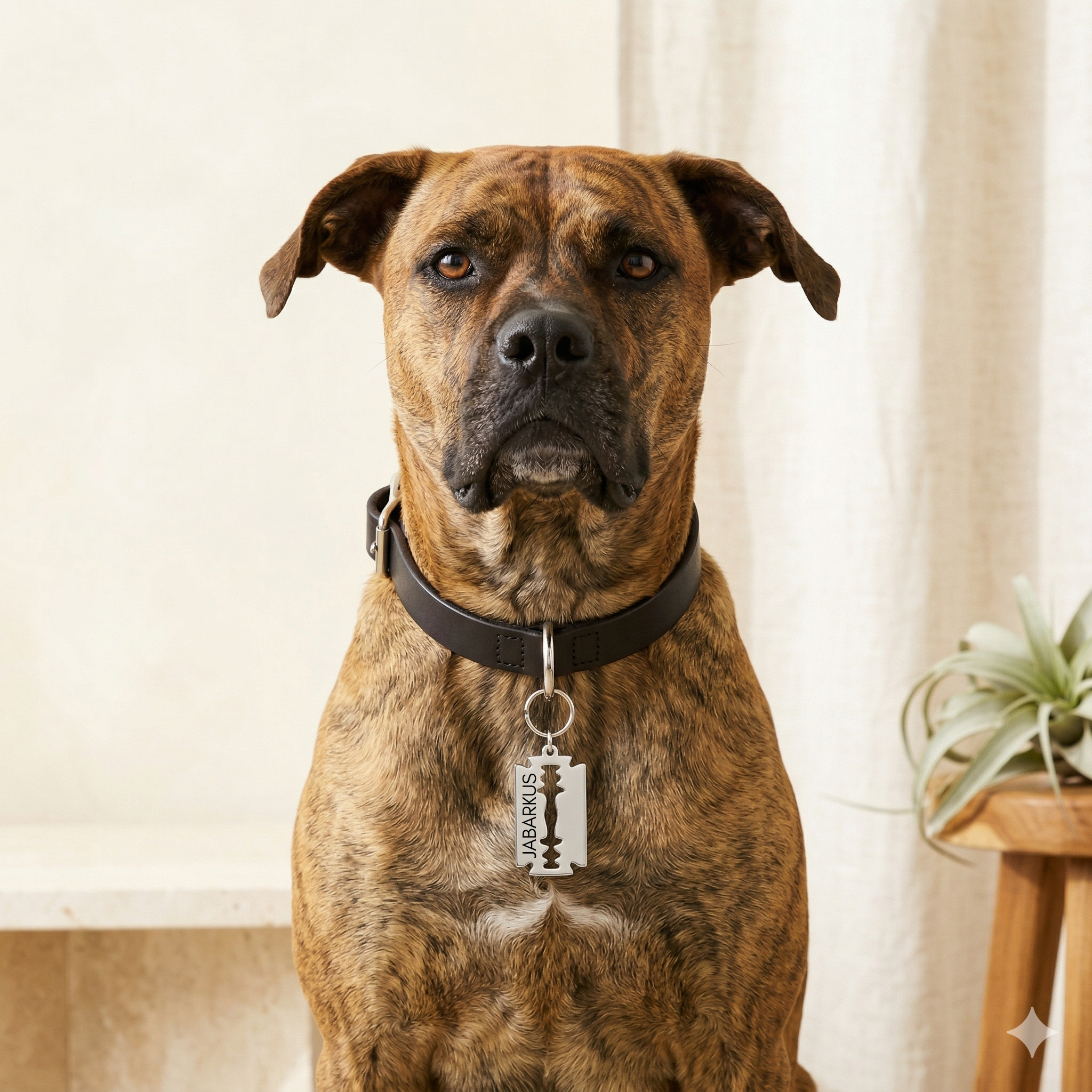 The Razor | Custom Razor Blade Pet ID Tag