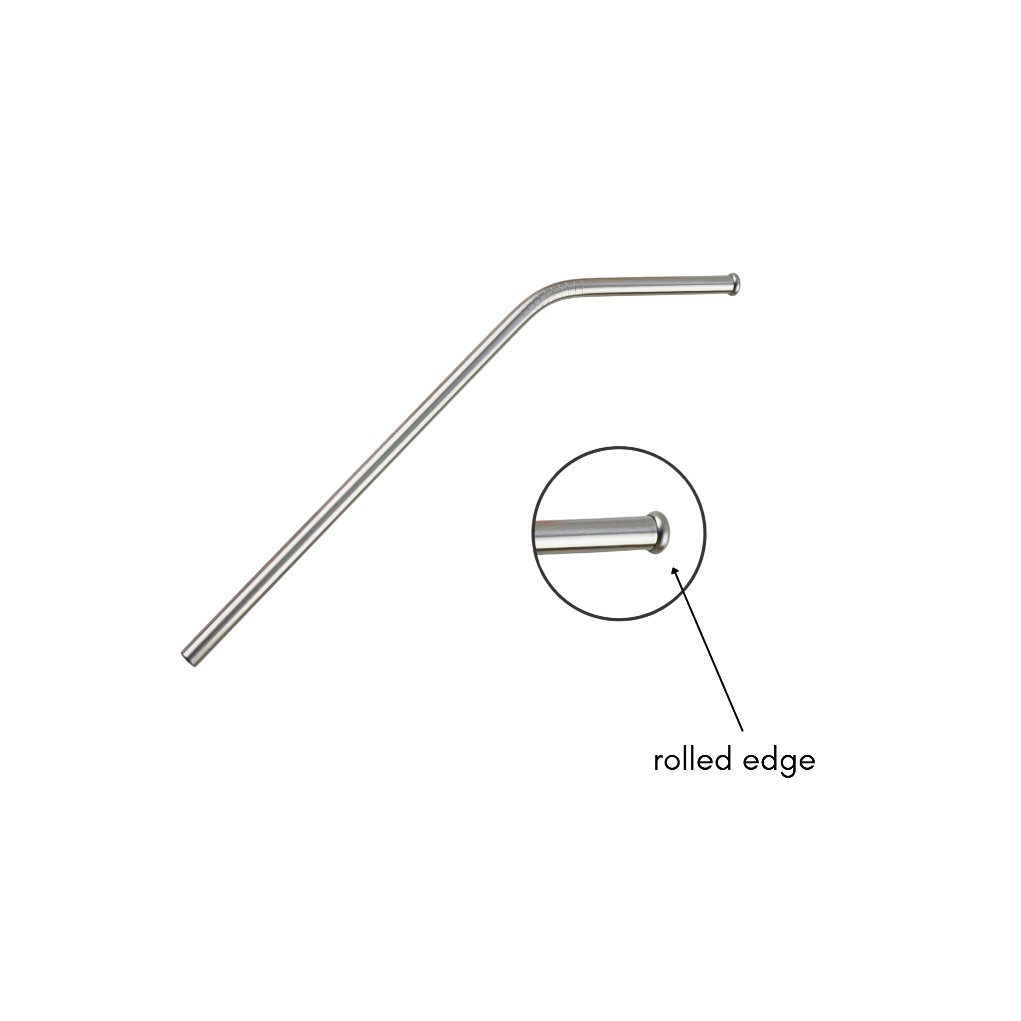 Custom Engraved Curved Stainless Steel Straws