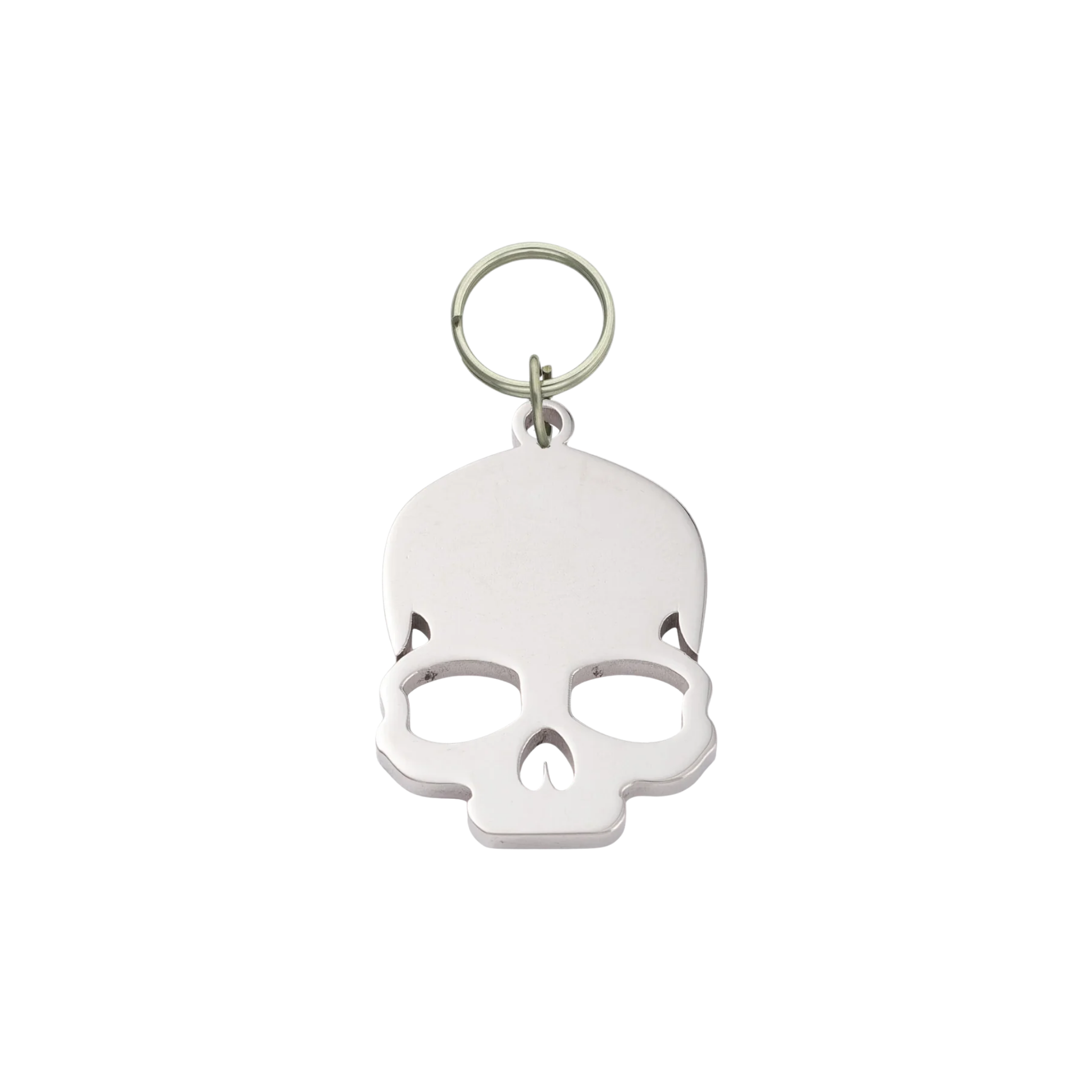The Rebel | Custom Polished Skull Pet ID Tag
