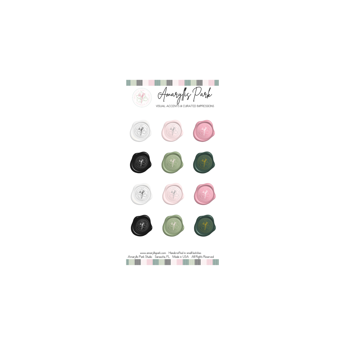 Faux Wax Seal Luxury Sticker Sheets
