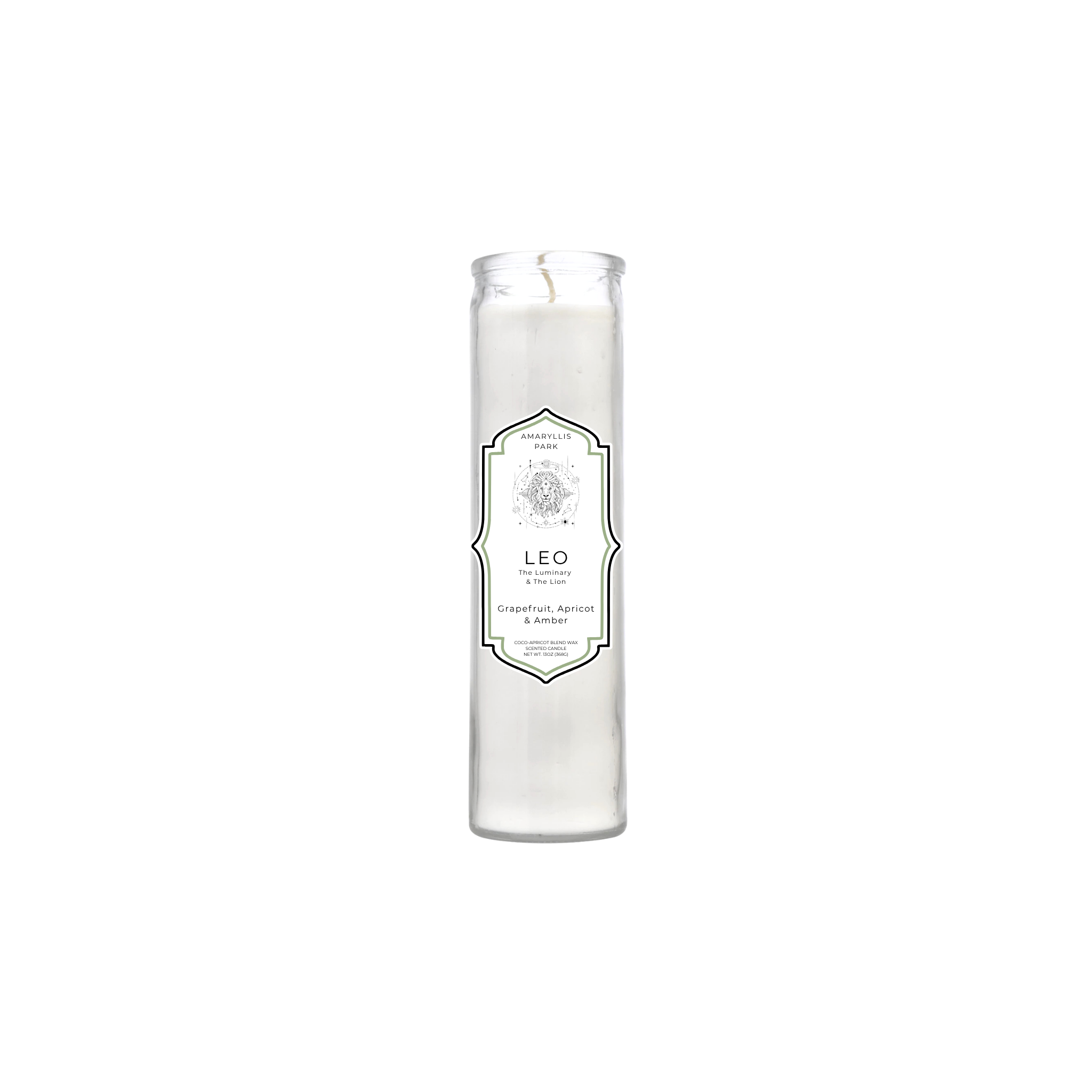 The Luminary & The Lion: Leo Zodiac Vigil Candle